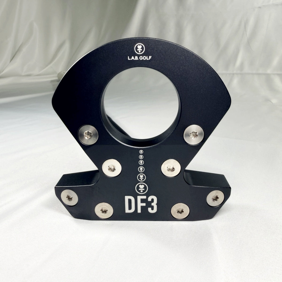 【アウトレット】DF3パター■Aランク／RH／ブラックヘッド／34インチ／ライ角69度／PRESS PISTOL 2 Whiteグリップ-1404