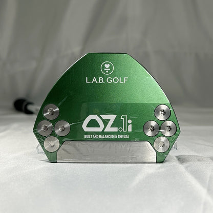 【アウトレット】OZ.1-iパター■Nランク／RH／GEARS WHITEシャフト／緑色ヘッド／35インチ／ライ角72度／PRESS PISTOL 2 Blackグリップ／重め-1435