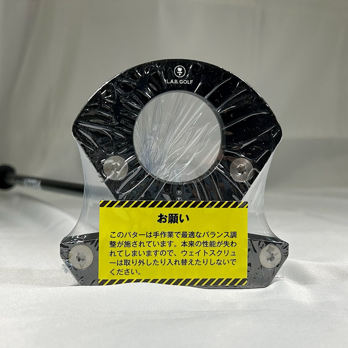 【アウトレット】DF3中尺カウンターバランスパター■Nランク／RH／黒色ヘッド／ACCRA BLACKシャフト／38インチ／ライ角70度／SuperStroke 17グリップ-2211