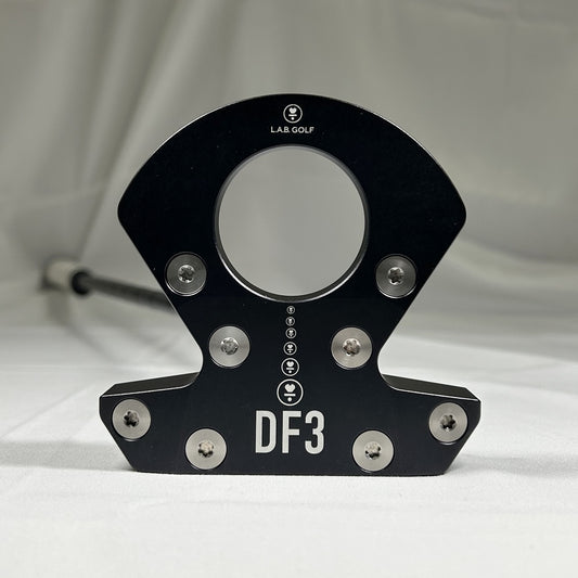 【アウトレット】DF3パター■Aランク／RH／黒色ヘッド／35インチ／ライ角69度／PRESS PISTOL 2 Whiteグリップ-2334