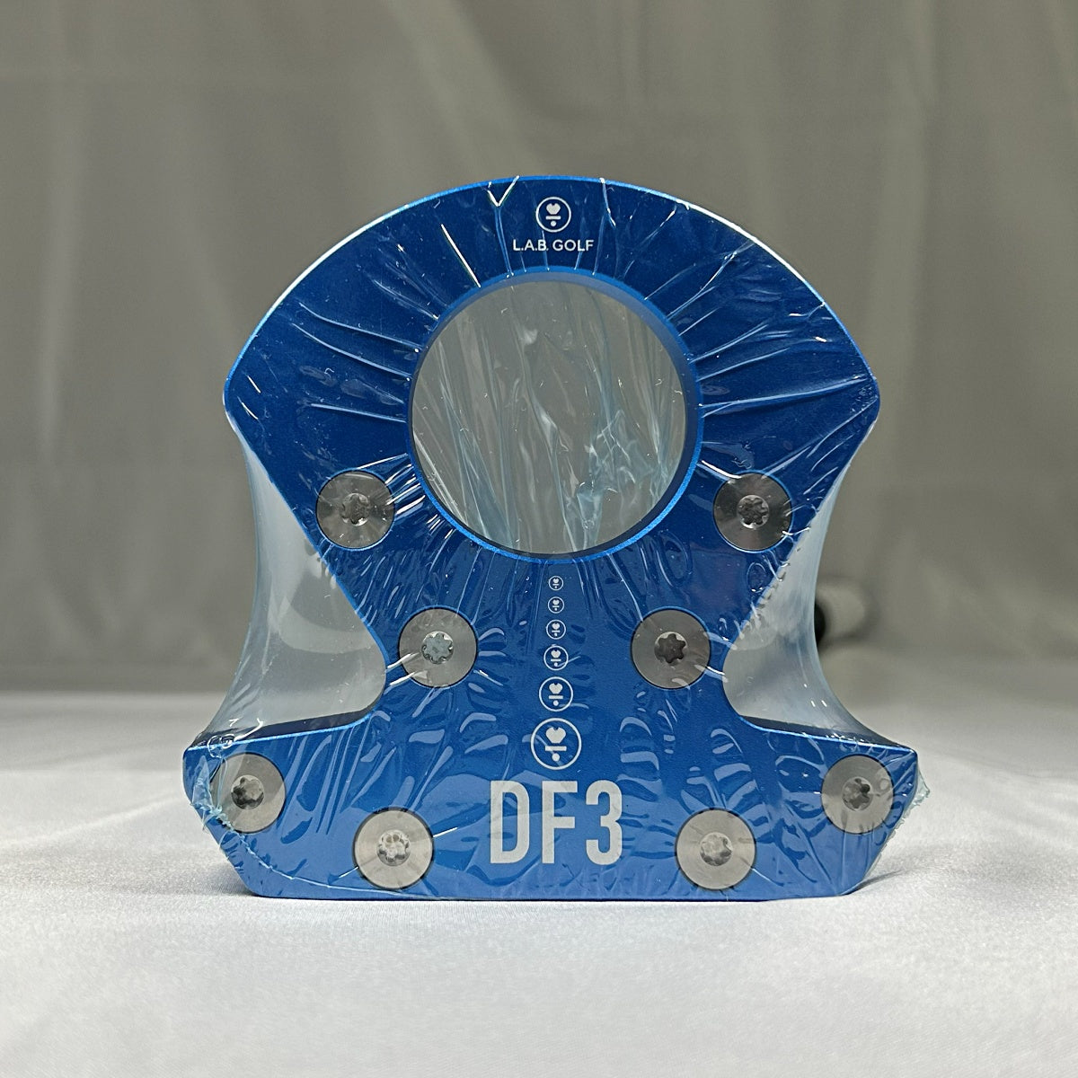 【アウトレット】DF3パター■Nランク／LH／青色ヘッド／TPTシャフト／33.5インチ／ライ角72度／PRESS PISTOL 2 Whiteグリップ／重め-9617