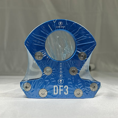 【アウトレット】DF3パター■Nランク／LH／青色ヘッド／TPTシャフト／33.5インチ／ライ角72度／PRESS PISTOL 2 Whiteグリップ／重め-9617